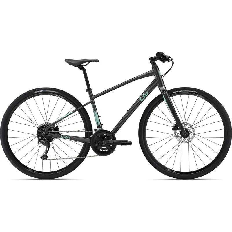 2022 Liv Alight 1 DD Disc Womens Hybrid Bike in Dark Grey