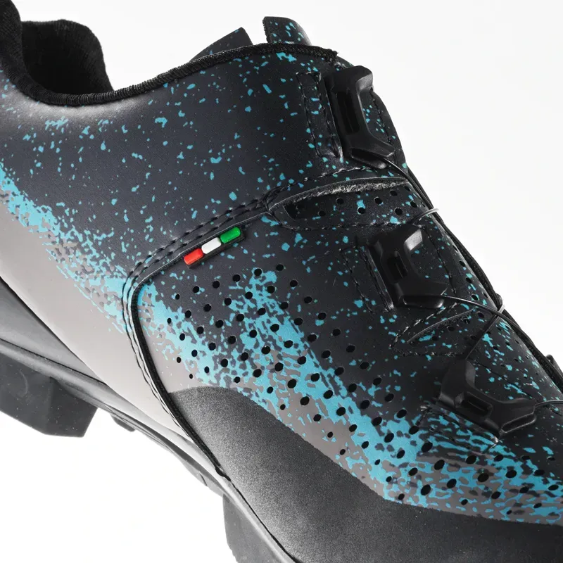 Gaerne G.Lampo Ladies MTB Shoes in Matt Black Grey Azure-6