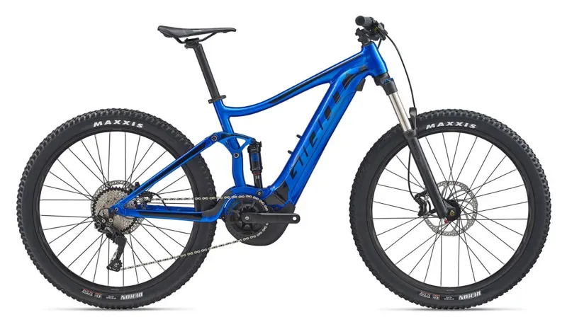 2020 Giant Stance E 2 Electric FS Mountain Bike in Blue
