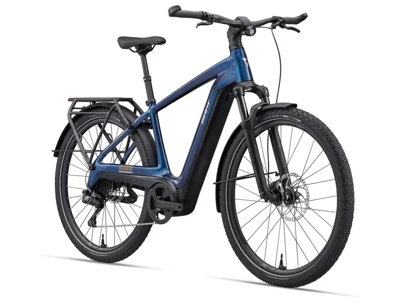 Giant Explore E+ 1 Double Diamond eHybrid Bike in Metallic Navy-1