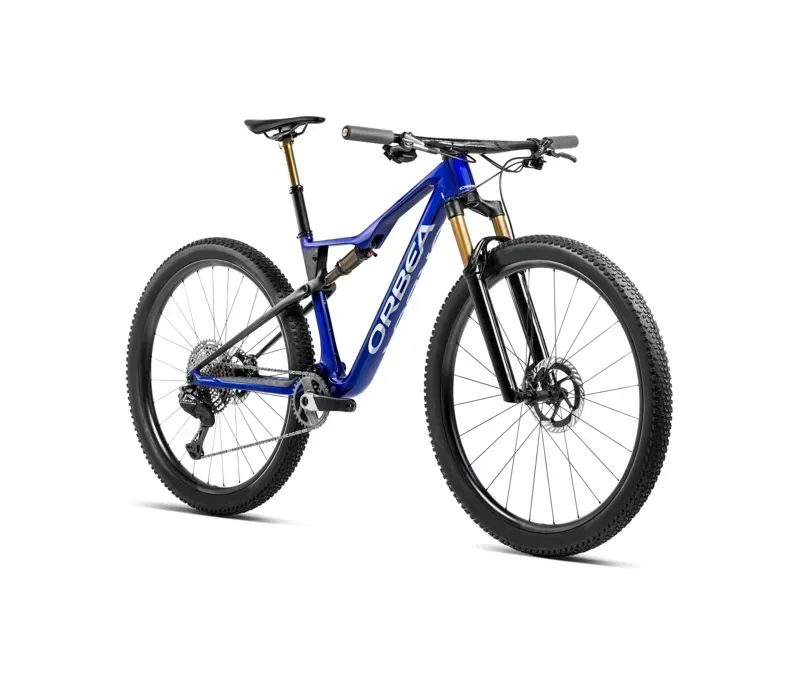Orbea Oiz M-Team AXS Mountain Bike In Cobalt Blue Gloss/Carbon Raw Matt-1