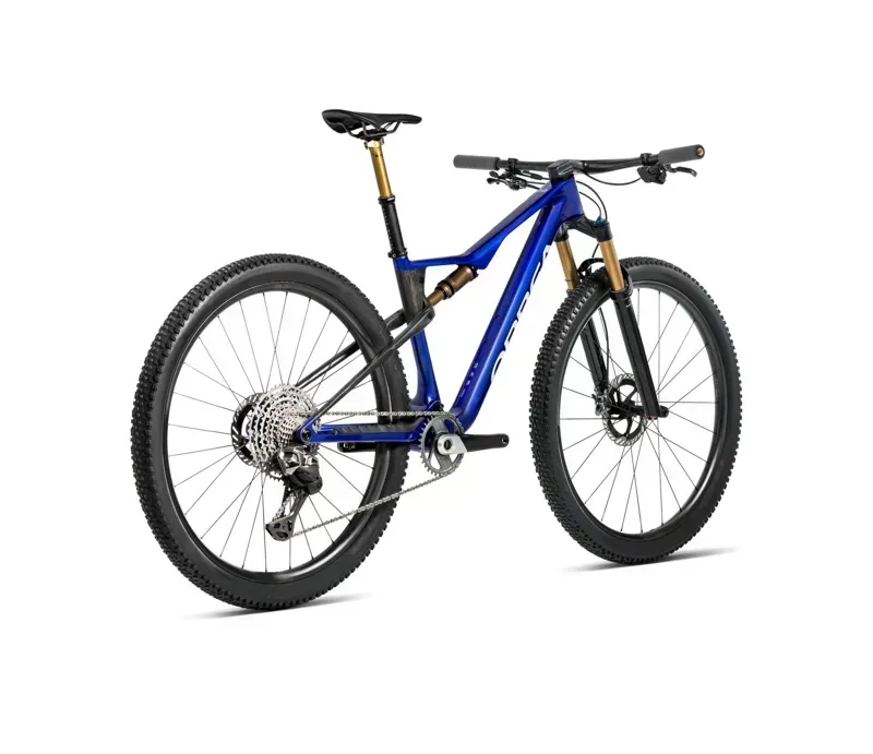Orbea Oiz M-Team AXS Mountain Bike In Cobalt Blue Gloss/Carbon Raw Matt-2