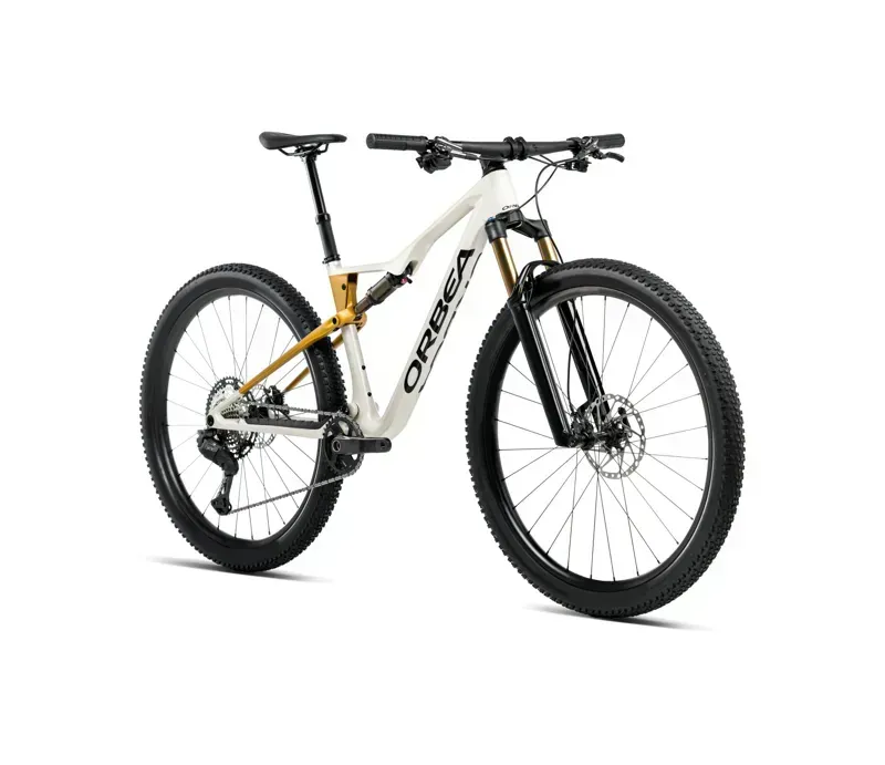 Orbea Oiz M21 Mountain Bike in Ivory White Gloss/Bumblebee Yellow Matt-1