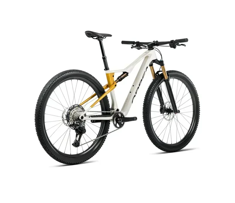 Orbea Oiz M21 Mountain Bike in Ivory White Gloss/Bumblebee Yellow Matt-2
