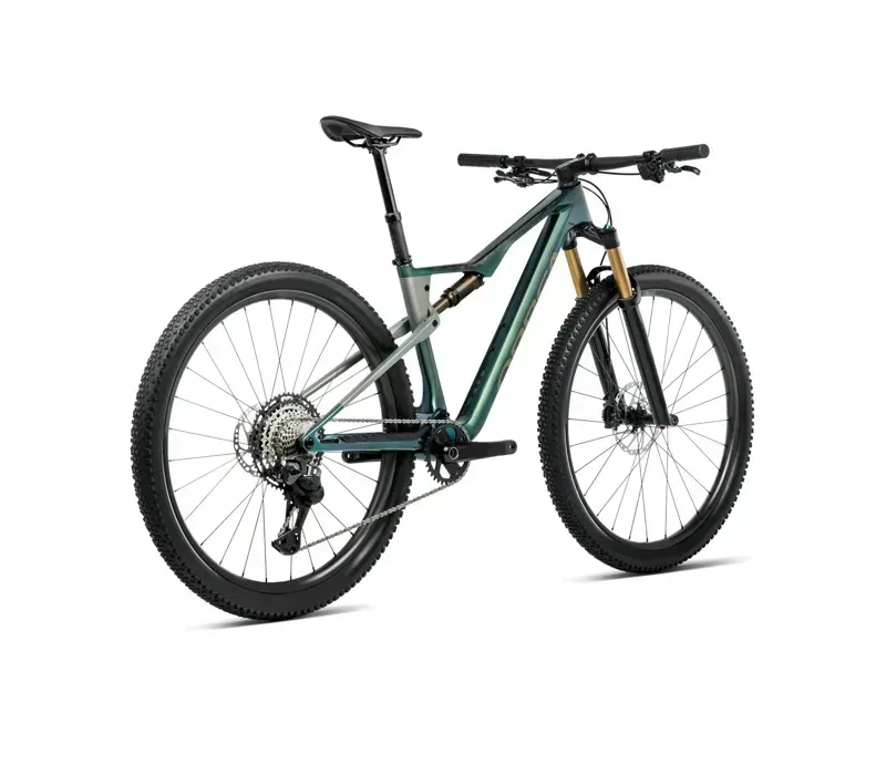 Orbea Oiz M21 Mountain Bike in Seaweed Carbon View Gloss/Spaceship Green Matt-1