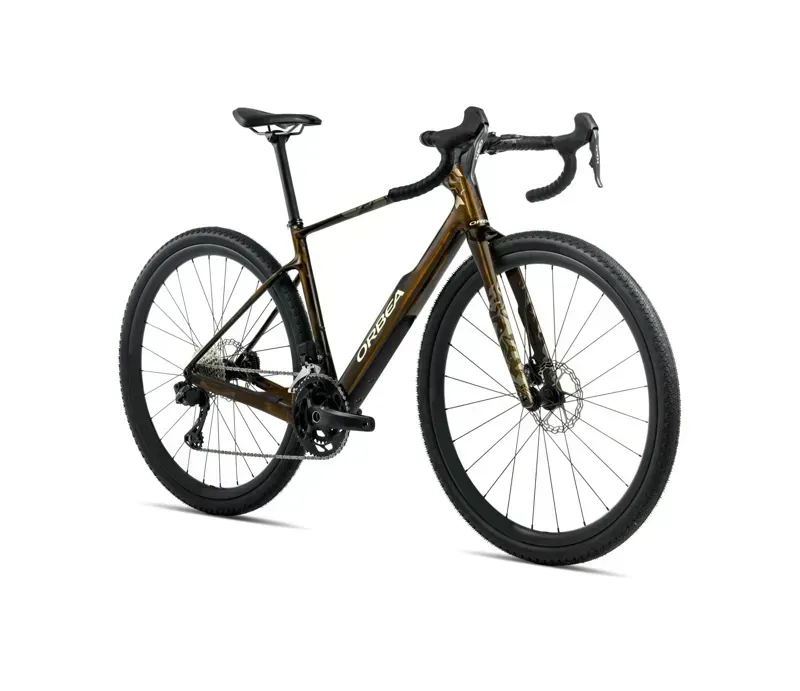 Orbea Terra M31ETEAM 1X Gravel Bike in Caramel Carbon View Gloss-1