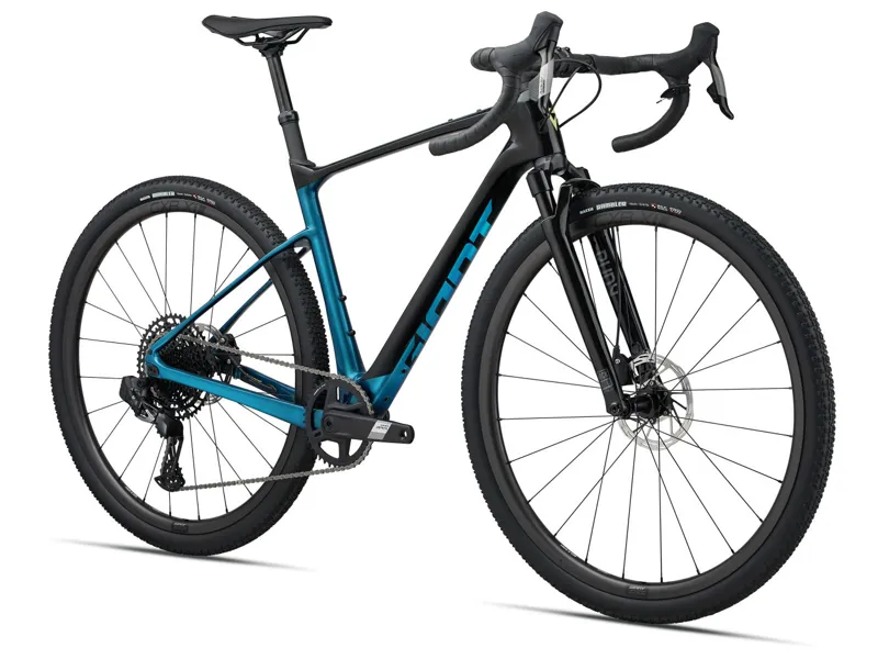 Giant Revolt X Advanced Pro 2 Gravel Bike in Black/Sea Sparkle-1
