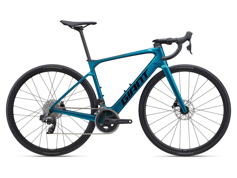 Giant Defy Advanced E+ Elite 2 E-Road Bike In Gloss Sea Sparkle-1